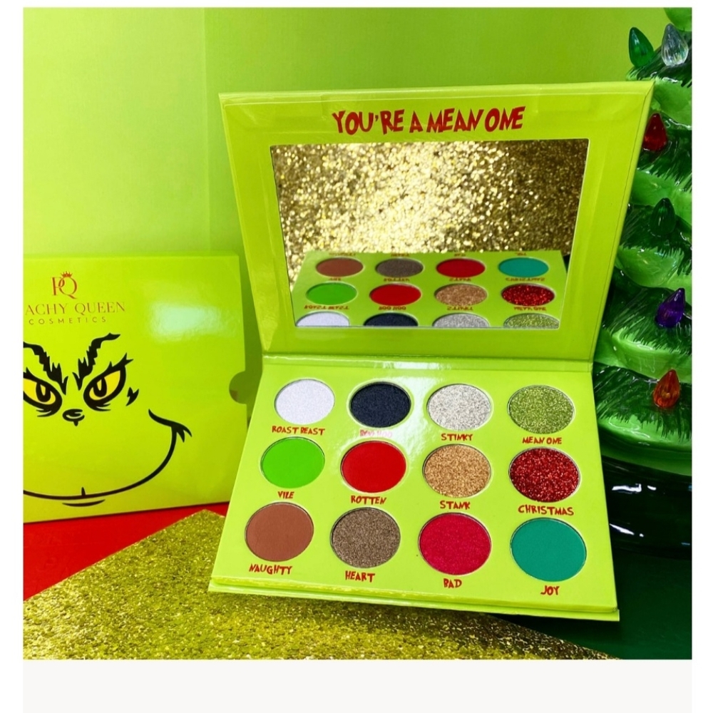 Peachy Queen Grinch Eyeshadow Palette